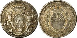 World Coins - France, Token, Louis XV, Maires de Dijon, Jean-Pierre Burteur, History, 1748