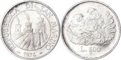 World Coins - Coin, San Marino, 500 Lire, 1974, Rome, , Silver, KM:37