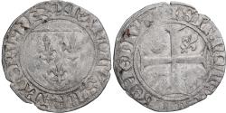 World Coins - Coin, France, Charles VI, Blanc Guénar, 1389-1422, Angers, 2nd issue