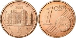 World Coins - Italy, Euro Cent, 2008, Rome, Copper Plated Steel,