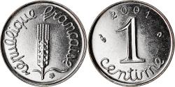 World Coins - Coin, France, Épi, Centime, 2001, Paris, BU, , Stainless Steel, KM:928