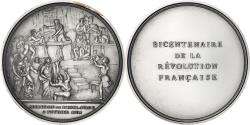 World Coins - France, Medal, Révolution Française, Abolition de l'Esclavage, History, 1988
