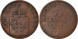 World Coins - Coin, German States, PRUSSIA, Friedrich Wilhelm IV, 3 Pfennig, 1849,