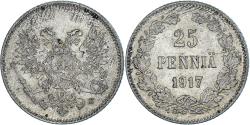 World Coins - Coin, Finland, Nicholas II, 25 Penniä, 1917, Helsinki, , Silver, KM:19