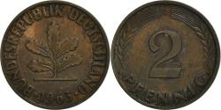World Coins - Coin, GERMANY - FEDERAL REPUBLIC, 2 Pfennig, 1963, Karlsruhe, , Bronze