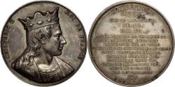 World Coins - France, Medal, Chilperic II, History, Caqué, , Copper