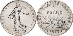 World Coins - France, Franc, Semeuse, 1977, Monnaie de Paris, série FDC, Nickel,