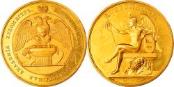 World Coins - Russia, Medal, Russian academy of St. Petersburg, Gold, Extremely rare