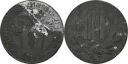 World Coins - France, Chambre de Commerce d'Alger, 10 Centimes, 1917, , Iron