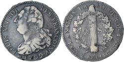 World Coins - France, Louis XVI, 2 sols François, 1792 / AN 4, Paris, , Copper