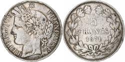 World Coins - France, Cérès, 5 Francs, 1871, Bordeaux, , Silver, KM:818.2