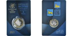 World Coins - Coin, Belarus, 2 Roubles, 2021, armoiries des villes de Biélorussie - Lynx.FDC