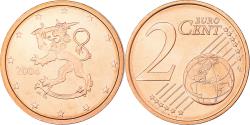 World Coins - Finland, 2 Euro Cent, 2004, , Copper Plated Steel, KM:99