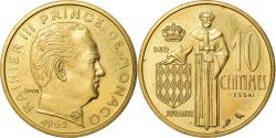 World Coins - Coin, Monaco, Rainier III, 10 Centimes, 1962, Paris, ESSAI,
