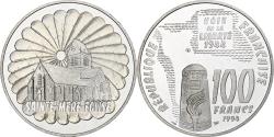 World Coins - France, 100 Francs, Sainte-Mère-Église, 1994, Monnaie de Paris, BE, Silver