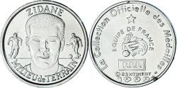 World Coins - France, Token, Équipe de France de Football, Zidane, Milieu de terrain, Sport