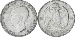World Coins - Coin, Yugoslavia, Petar II, 20 Dinara, 1938, , Silver, KM:23