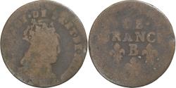 World Coins - France, Louis XIV, Liard, 1657, Acquigny, Copper, , Gadoury:80