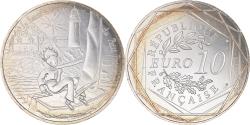 World Coins - France, Monnaie de Paris, 10 Euro, Le Petit Prince (fait de la voile), 2016