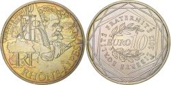 World Coins - France, 10 Euro, Euros des régions, Rhône-Alpes, 2012, Paris, Silver