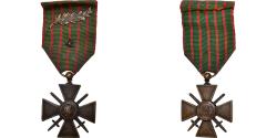 World Coins - France, Croix de Guerre, 2 Citations, Medal, 1914-1917, Very Good Quality
