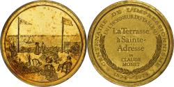 World Coins - France, Medal, Terrasse à Sainte-Adresse, Claude Monet, Vermeil,