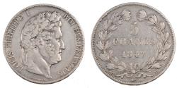 World Coins - Coin, France, Louis-Philippe, 5 Francs, 1847, Paris, , Silver