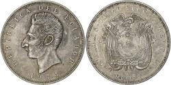 World Coins - Ecuador, 5 Sucres, Cinco, 1944, Mexico City, Silver, , KM:79