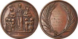 World Coins - France, Medal, Enseignement Primaire, Paris, 1874-1875, Farochon,
