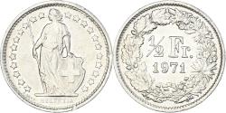 World Coins - Coin, Switzerland, 1/2 Franc, 1971