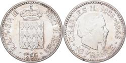 World Coins - Coin, Monaco, Rainier III, 10 Francs, 1966, Monnaie de Paris, , Silver