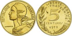 World Coins - Coin, France, Marianne, 5 Centimes, 1978, Paris, série FDC,
