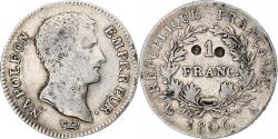 World Coins - France, Napoleon III, Franc, 1806, Paris, Silver, , Gadoury:444, KM:672