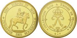 World Coins - France, Medal, Les rois de France, henri IV, History, , Copper Gilt