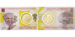 World Coins - Vatican, Francis, 50 Euro Cent, Coin card n°10, 2019, Rome, Nordic gold