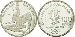 World Coins - Coin, France, Slalom Moderne, 100 Francs, 1990, , Silver, KM:984