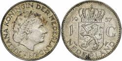 World Coins - Netherlands, Juliana, Gulden, 1957, Utrecht, Silver, , KM:184