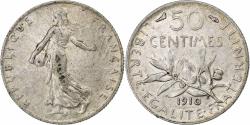 World Coins - France, 50 Centimes, Semeuse, 1910, Paris, Silver, , Gadoury:420