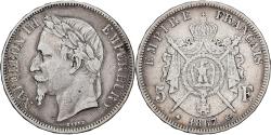 World Coins - France, Napoleon III, 5 Francs, 1867, Paris, Silver, , Gadoury:739
