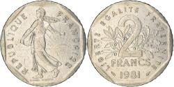 World Coins - Coin, France, Semeuse, 2 Francs, 1981, Paris, , Nickel, KM:942.1