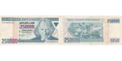 World Coins - Turkey, 250,000 Lira, VF(20-25)