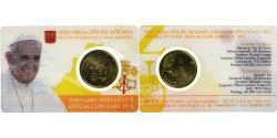 World Coins - Vatican, 50 Euro Cent, Pape François, Coin card.FDC, 2017, Rome, Nordic gold