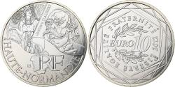 World Coins - France, 10 Euro, Euros des régions, Haute-Normandie, 2012, Silver,