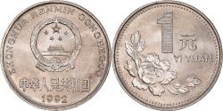 World Coins - Coin, CHINA, PEOPLE'S REPUBLIC, Yuan, 1992, , Nickel plated steel
