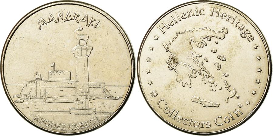 World Coins - Greece, Token, Rhodes, Manaraki, , Cupro-nickel