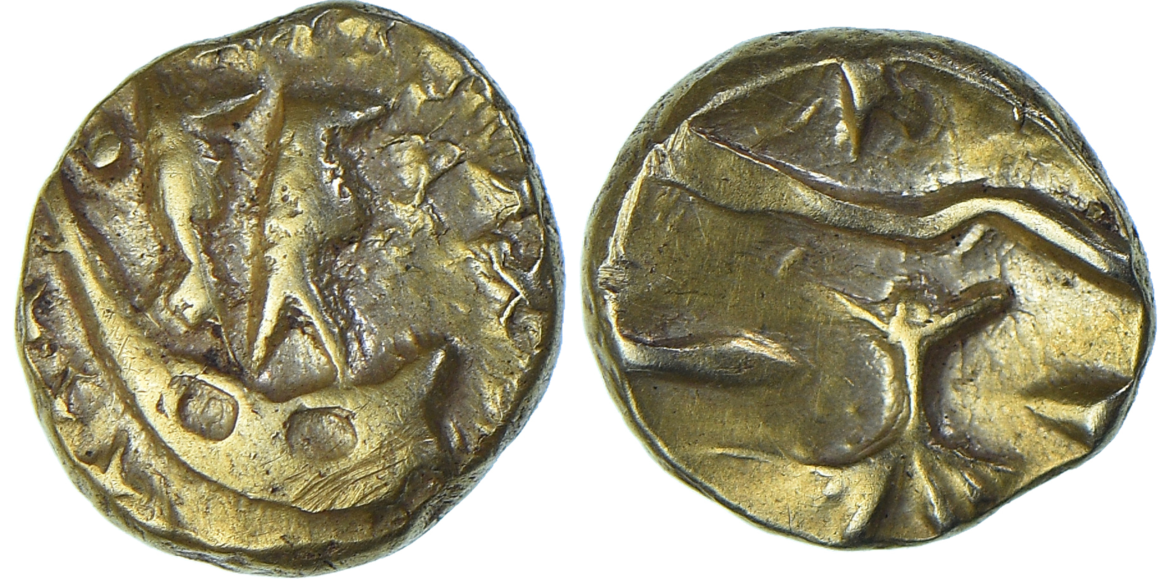 Coin, Morini, 1/4 Stater, Ist century BC, , Gold, Delestrée:249