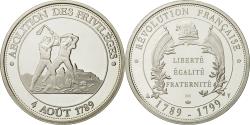 World Coins - France, Medal, Abolition des privilèges, 1989, Proof, , Silver