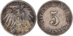 World Coins - Coin, GERMANY - EMPIRE, 5 Pfennig, 1907
