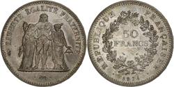 World Coins - France, 50 Francs, Hercule, 1974, Paris, Avers 20 francs, Silver,