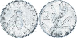 World Coins - Coin, Italy, 2 Lire, 1957, Rome, , Aluminum, KM:94